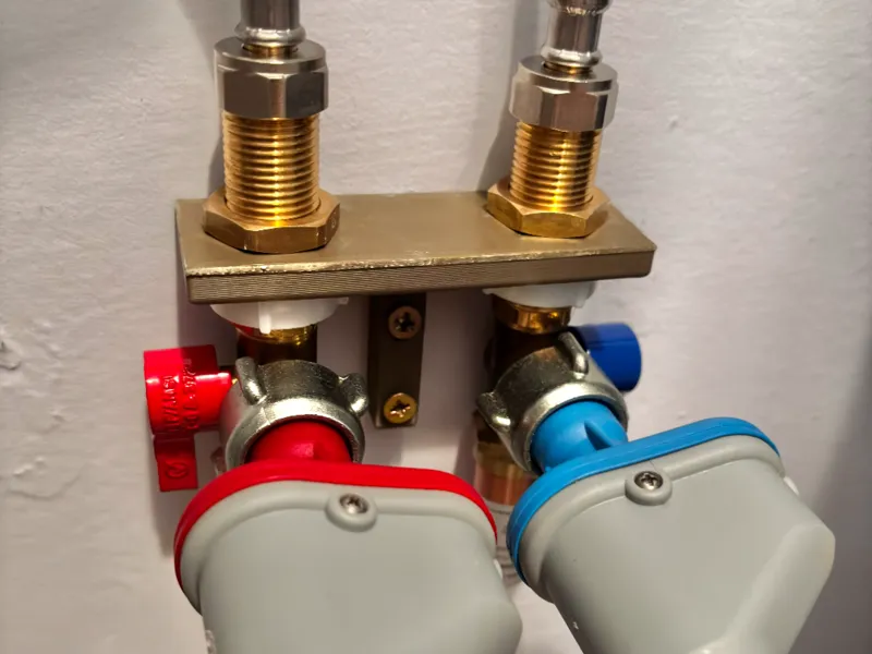 Laundry Water Supply Wall Mount Bracket