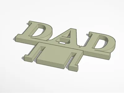 Dad Hardhat clip