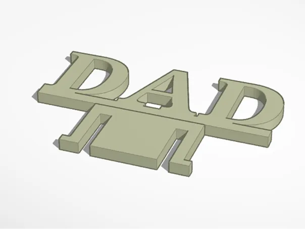 Dad Hardhat clip