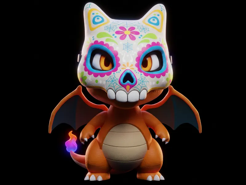 Charizard dia de muertos