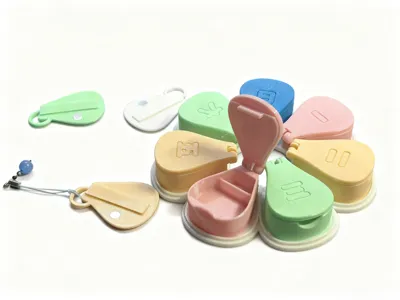 Flower pillbox------detachable magnetic design, easily transforms into a keychain