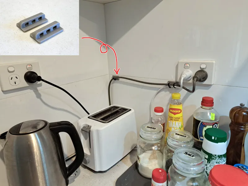 Cable clip - ziptie - for ceramic tile