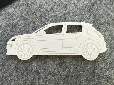 Renault R5 E-Tech - Stylized Side View