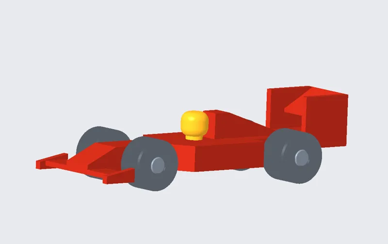 Low Poly F1 Car