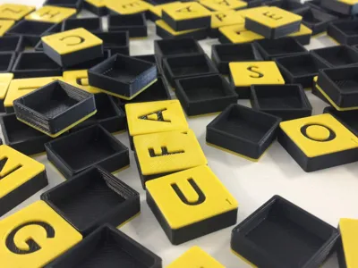 Spanish Scrabble Chips