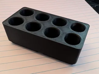 Gridfinity 1x2x4H - 14mm Diameter Ink Vial Holder