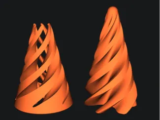 Passthrough cone spiral.
