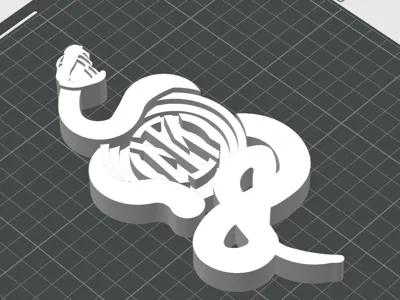 Inter Logo with Snake