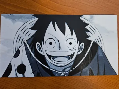 Luffy one piece litography by hueforge