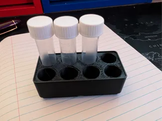 Gridfinity Bin for 16mm Diameter Ink Sample Vials