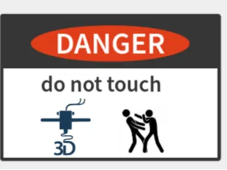 danger sign with something
