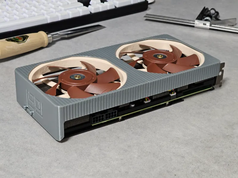 2x120mm fan shroud for Dell RTX 3080