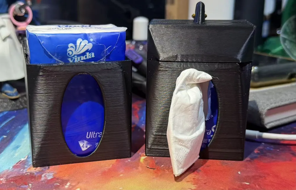 Portable Tissue Keychain Case - Free 3D Print Model - MakerWorld