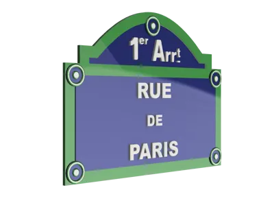 PARIS STREET SIGN