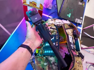 dji osmo360运动相机自拍杆molle收纳自拍杆放置支架gopro运动相机背包支架