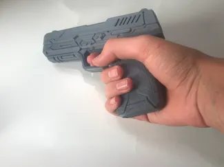 decorative futuristic gun