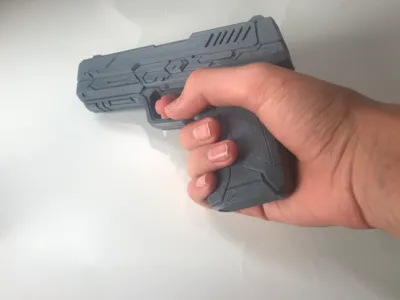 decorative futuristic gun