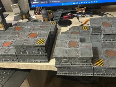 Necromunda Tile Sides, 11 3/16" x 2" foam Applique