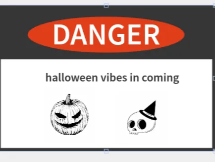 Halloween sign