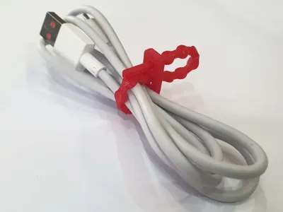 Reusable cable tie (Velcro clamp)