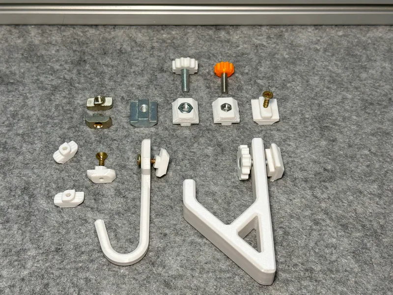 墙,木头,铝型材用的挂钩 Hooks for Wall,Wood&Aluminum Profiles
