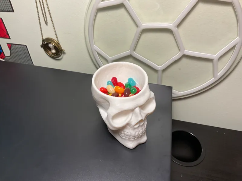 Skull Candy Bowl/Candle Stand