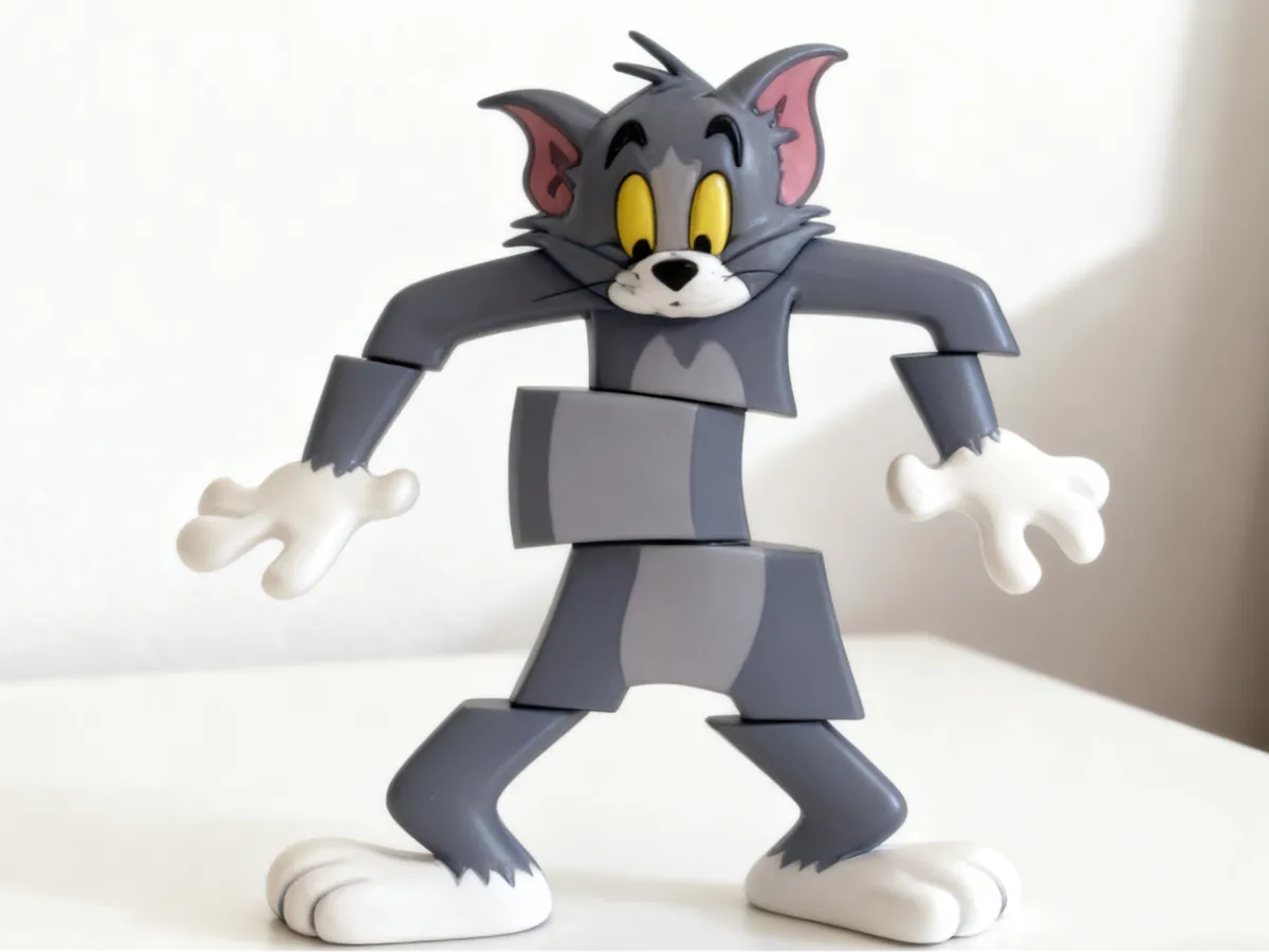 Tom and Jerry Tom Split Form - Free 3D Print Model - MakerWorld