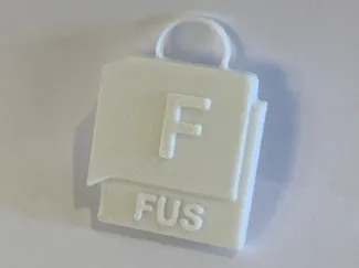 Fusion 360 Logo Keychain (Multiple Sizes)