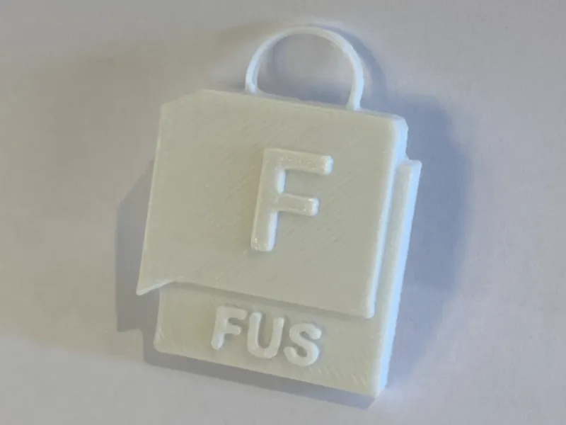 Fusion 360 Logo Keychain (Multiple Sizes)