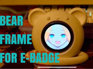 Bear Frame for Wearble Digital e-Badge