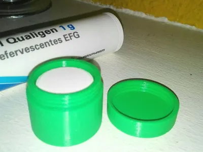 Cylindrical Pill Box for effervescent tablets