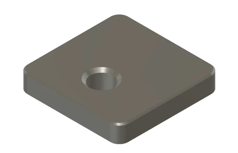 Hydroponics End Plates FloPlast 65mm Square Pipe