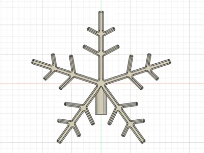 Snowflake Christmas Tree Topper