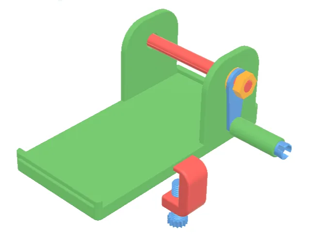 Thermal Receipt Roller – Manual Roll-Up Tool