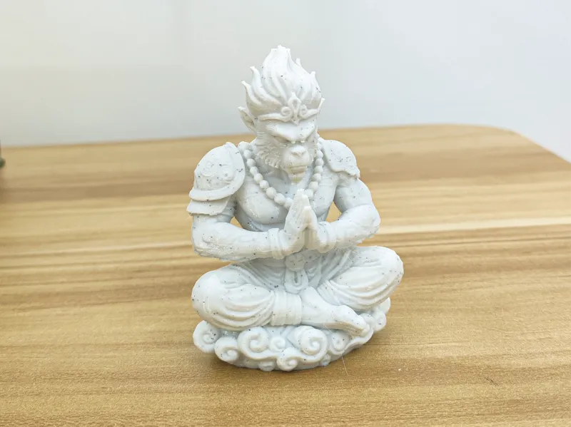 冥想猴神雕像