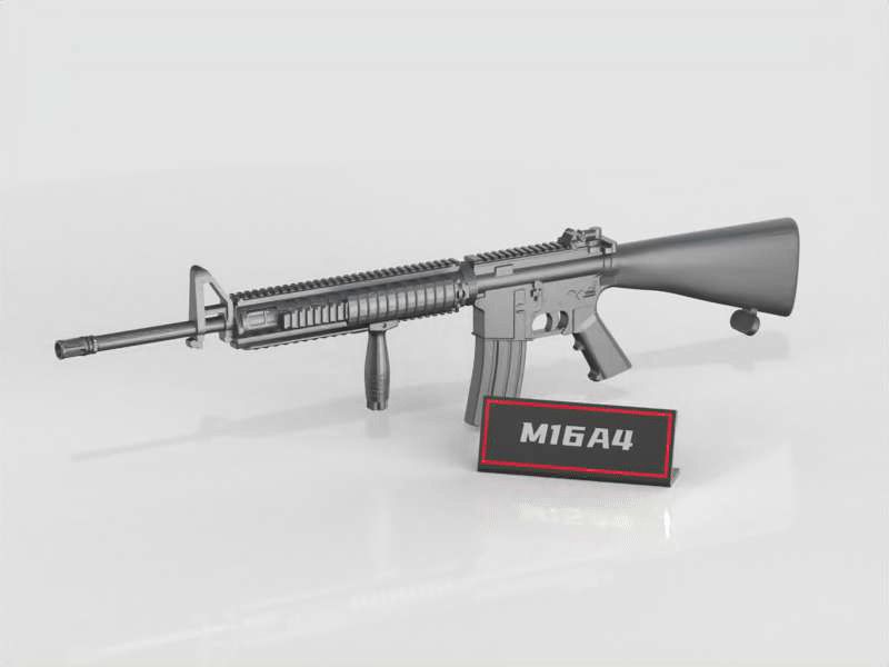 【微缩静态武器道具】M16A4 玩具枪 小比例 摆件