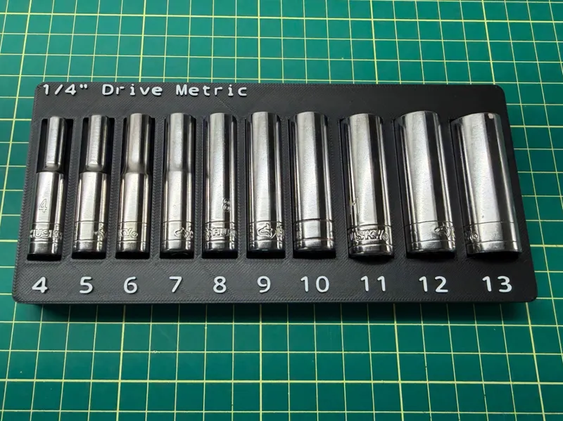 HUSKY 1/4" Drive Metric Socket Organizer