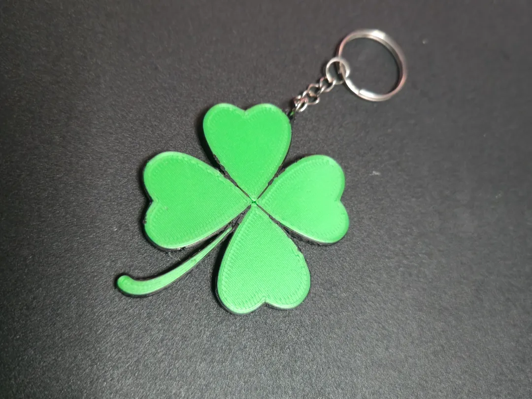 Doctor Raptor Four-leaf clover lucky keychain by Dr.Raptor MakerWorld: Download Free ...