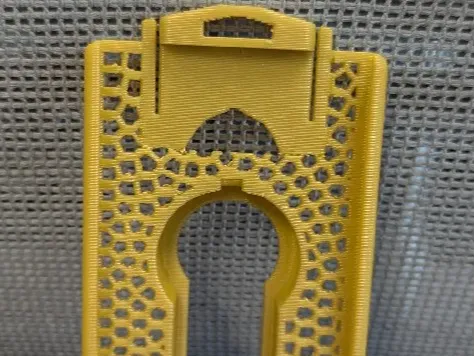 RSA Badge holder Voronoi design and top stop guard