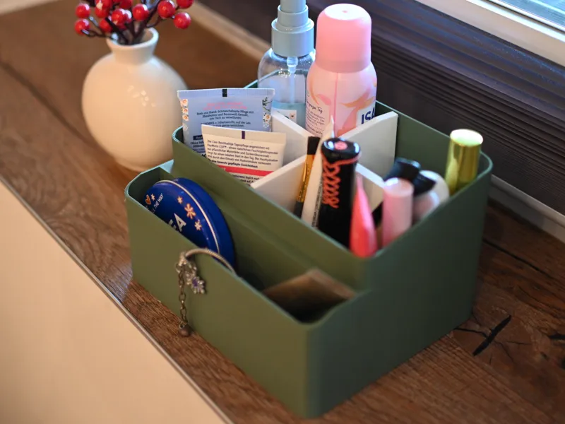Storage Box with Removable Divider Insert