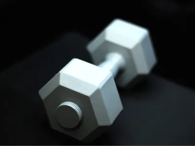 Fillable sand/water dumbbell Print in Place