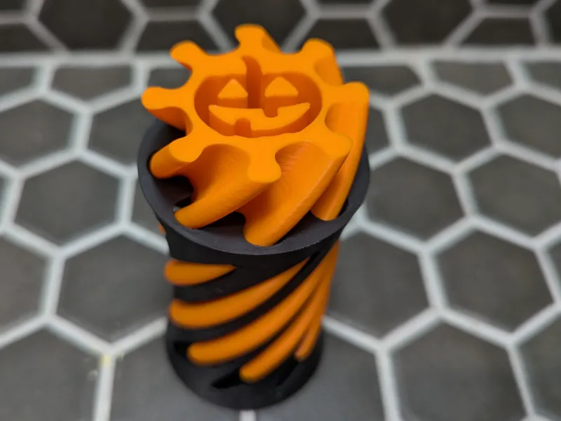 Pumpkin Spiral Vortex Fidget 