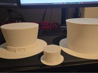 Clown Top Hat and Leprechaun Hat - No Supports!