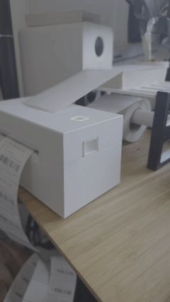 得力标签打印机标签纸支架-快递面单卷轴两用