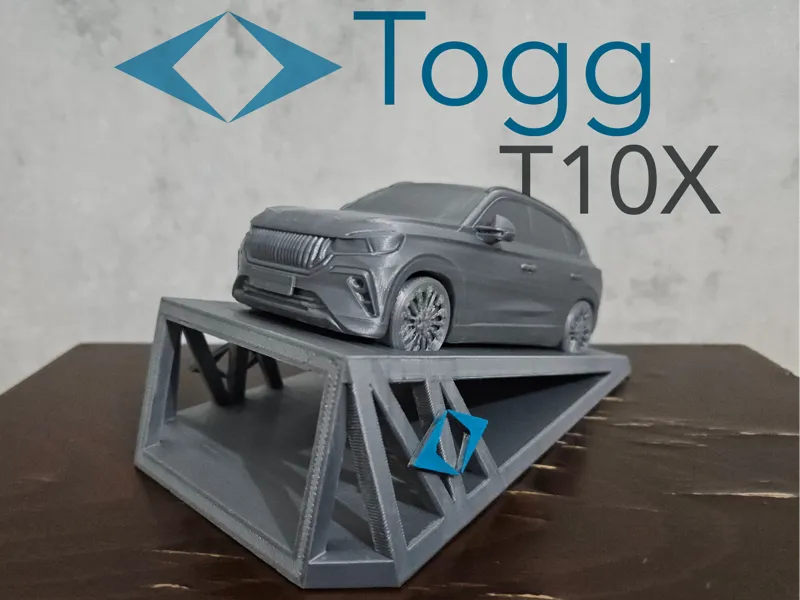 Turkish Electricity Car: TOGG T10X Desktop Model