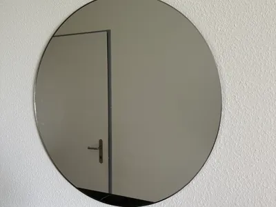 mirror support to hide the breaker panel