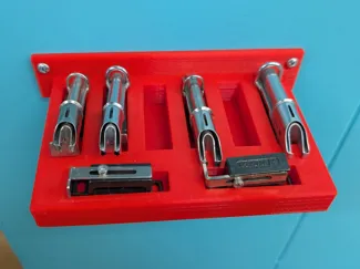 Sewing machine binders wall holder