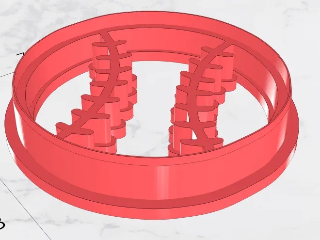 Base Ball Cookie Cutter