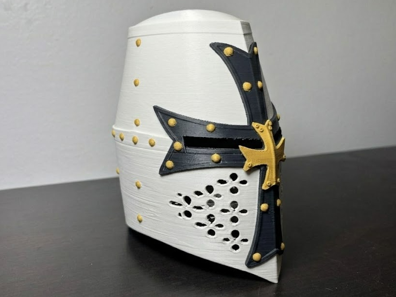 Wearable Cosplay Medieval Helm: Crusader Helmet