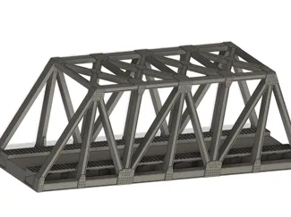 Beautiful railway bridge in HO scale